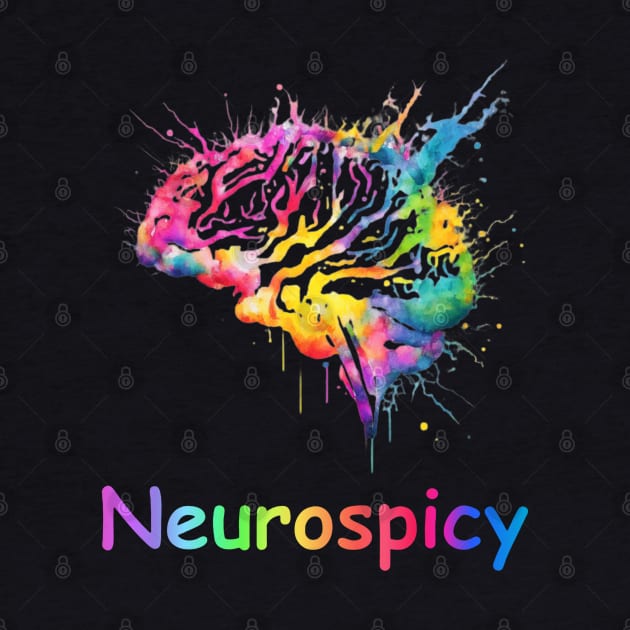 Neurospicy colorful brain by KHWD